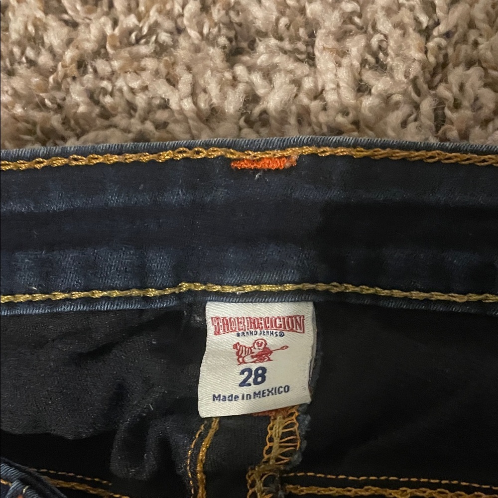 True Religion Dark Blue Skinny Jeans - Picture 4 of 5